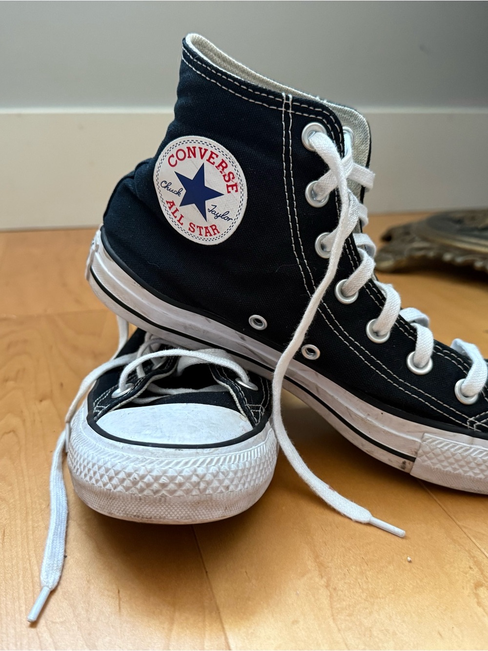 Converse High Top Sneakers - Off-White/Cream SOLD SEPARATELY - Picture 4 of 6